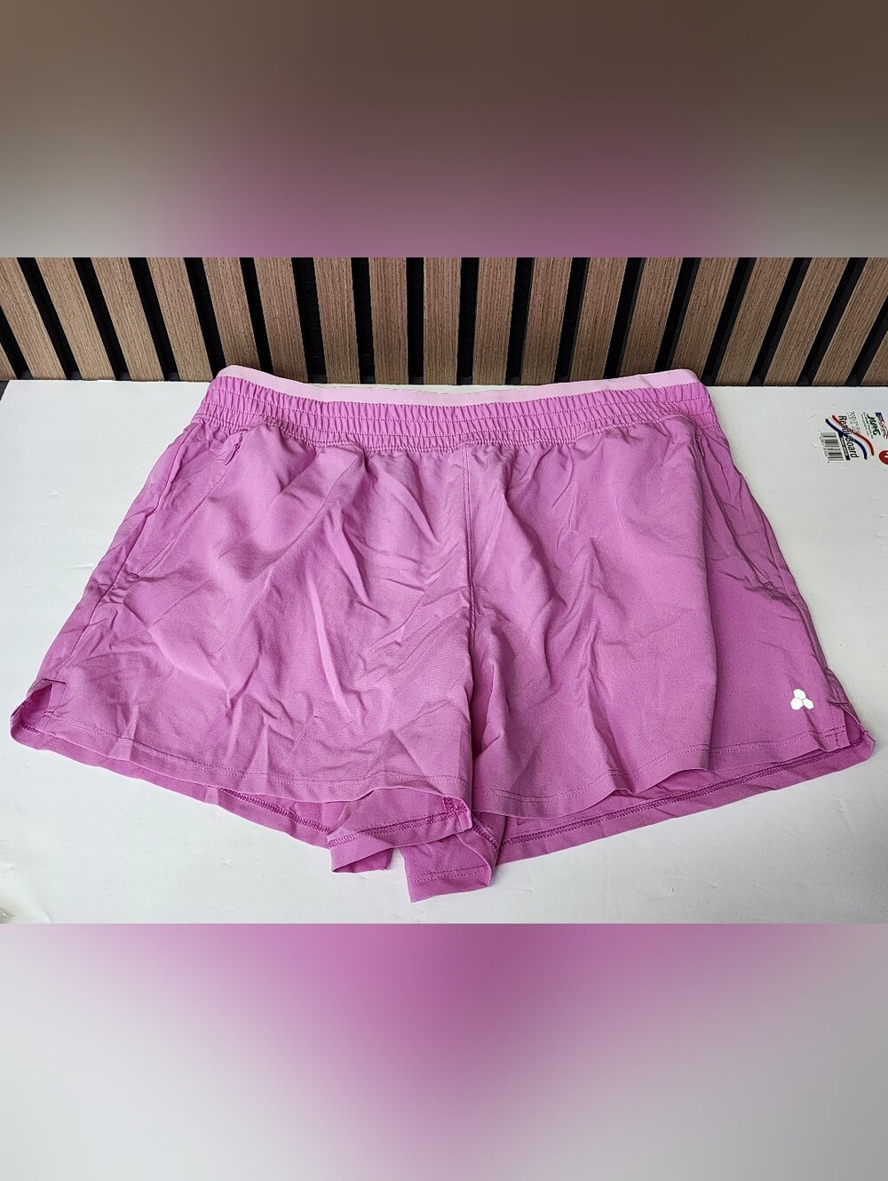 Tek Gear Workout Gear Mid Rise Shorts Pink Women's Size L NEW